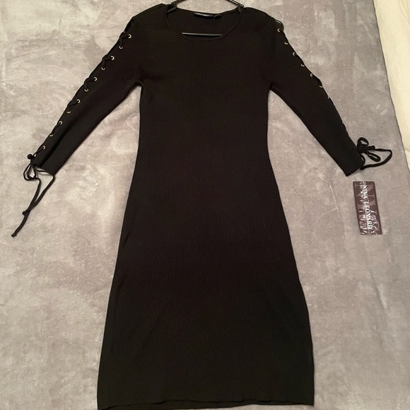 NWT Black Sweater Dress - Picture 3 of 6